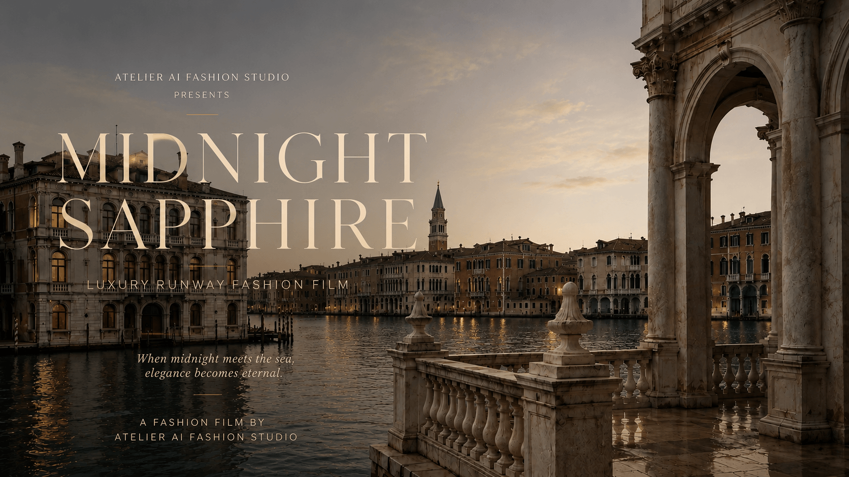 Midnight Sapphire – Luxury Runway Fashion Film